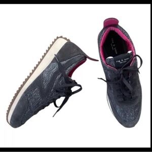 Rag & Bone Retro Runner Recycled Materials Suede Women Sneakers Size 38/ 8 Retro